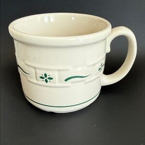 Longaberger soup mug green